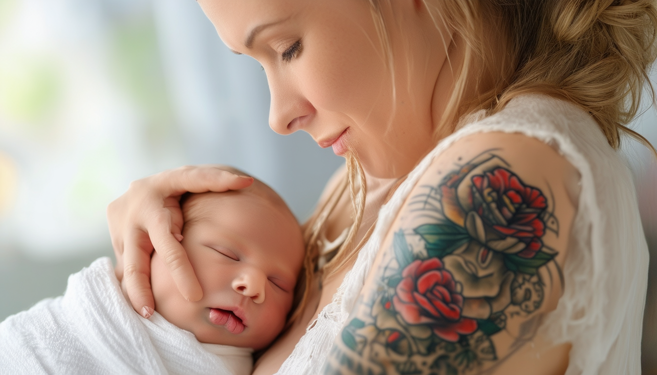 découvrez les tendances de tatouages symbolisant la naissance des bébés, adoptées par les mamans.