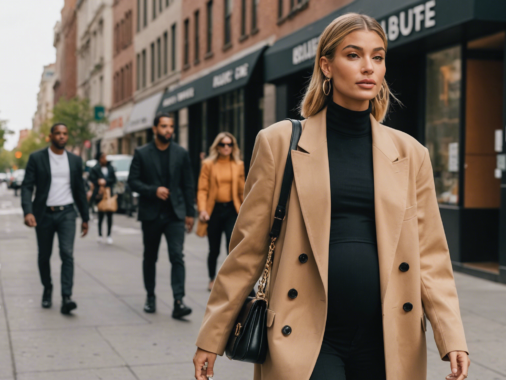 découvrez comment hailey bieber relève avec élégance le défi du style en portant un blazer oversize pendant sa grossesse. inspirez-vous de son look tendance et confortable !